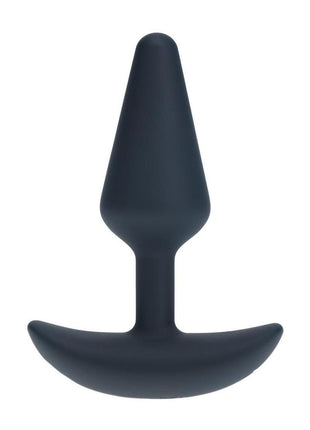 Levelz Classic Vibrating Silicone Rechargeable Anal Plug - Black - Small