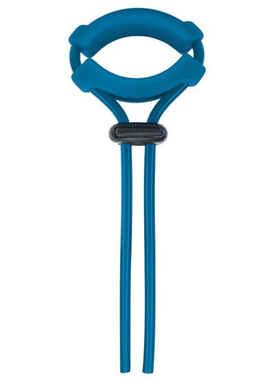 Levelz Detachable Wide Adjustable Silicone Lasso Cock Ring - Teal - 5mm