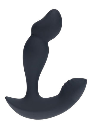 Levelz Dual Motor Vibrating Liquid Silicone Prostate Stimulator with Remote Control - Black