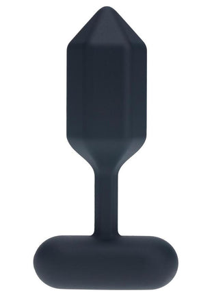 Levelz Hexagonal Vibrating Silicone Rechargeable Anal Plug - Black - Large