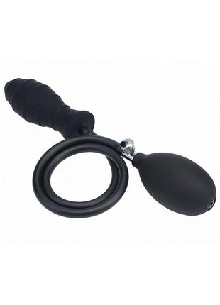 Levelz Ribbed Inflatable Silicone Anal Plug