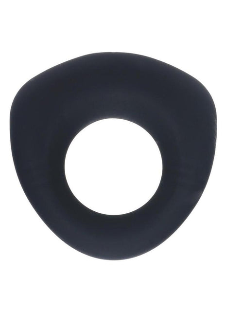 Levelz Sealed Liquid Silicone Rechargeable Vibrating Cock Ring - Black