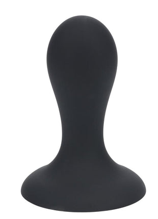 Levelz Single Rattle Liquid Silicone Anal Plug - Black - Small