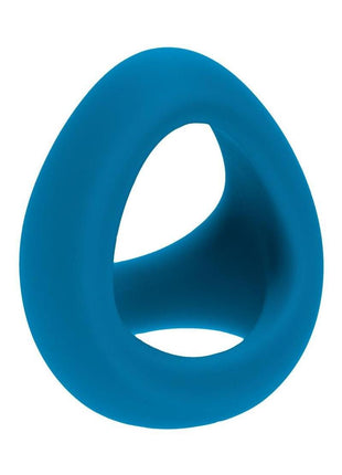 Levelz Soft Tri O Silicone Cock Ring - Teal
