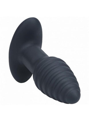 Levelz Vibrating and Rotating Ribbed Silicone Rechargeable Anal Plug with Remote Control