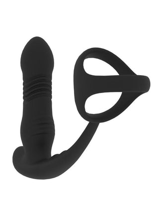 Levelz Vibrating and Thrusting Silicone Rechargeable Prostate Massager with Tri O Cock Ring