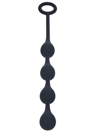 Levelz Waterdrop Silicone Anal Balls - Black - Small - 20mm