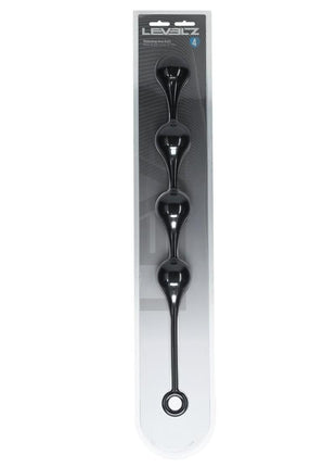 Levelz Waterdrop Silicone Anal Balls - Black - XLarge - 50mm