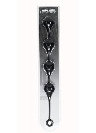 Levelz Waterdrop Silicone Anal Balls - Black - XXLarge - 60mm