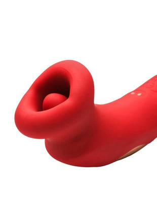 Lickgasm Plump Rechargeable Silicone Kiss Sucking and Vibrating Clitoral Stimulator