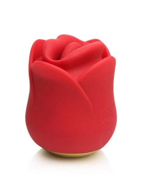 Lickgasm Sweet Kiss Kissing and Vibrating Rechargeable Silicone Clitoral Stimulator - Red