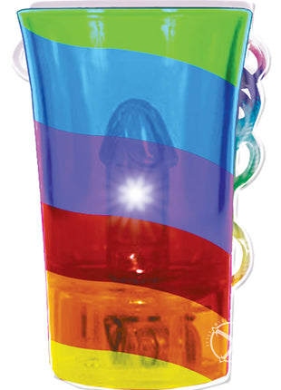 Light Up Rainbow Pecker Shot Glass