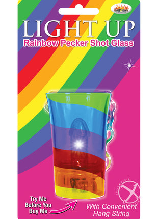 Light Up Rainbow Pecker Shot Glass