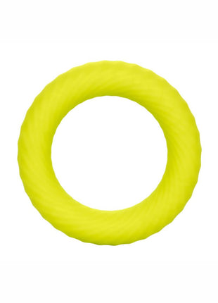Link Up Ultra-Soft Edge Silicone Cock Ring - Yellow
