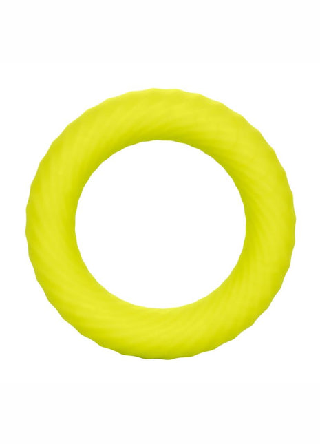 Link Up Ultra-Soft Edge Silicone Cock Ring - Yellow