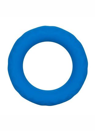 Link Up Ultra-Soft Max Silicone Cock Ring - Blue