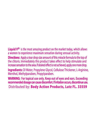 Liquid V Stimulating Gel For Women - .5oz
