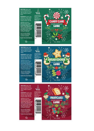 Little Genie Holiday Lubricants Assorted Flavors - 18 Per Display