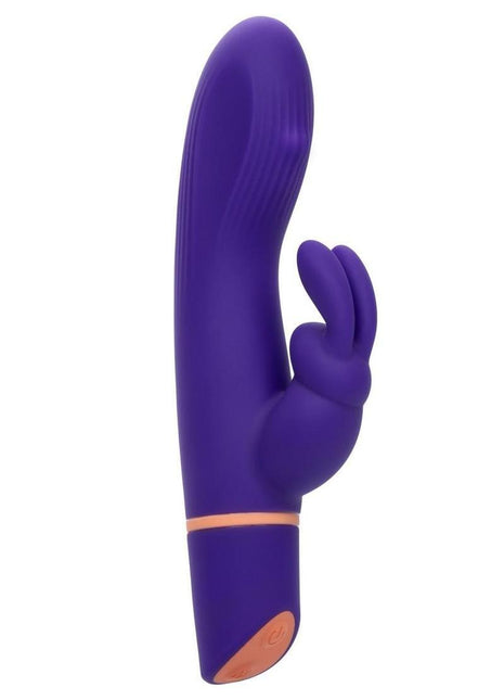 Love Bunny Rollin' G Bunny Rechargeable Silicone Dual Motor Vibrator - Purple