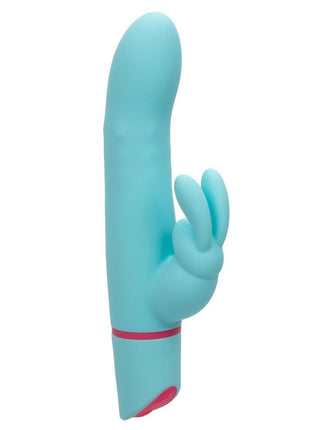 Love Bunny Rotating Bunny Rechargeable Silicone Rabbit Vibrator - Blue/Pink