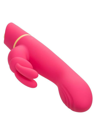 Love Bunny Vibrating G Bunny Rechargeable Silicone Rabbit Vibrator - Pink/Yellow