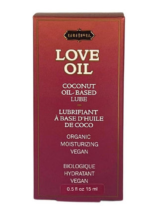 Love Oil Coconut Based Lubricant .50oz Mini Bottle with Dropper