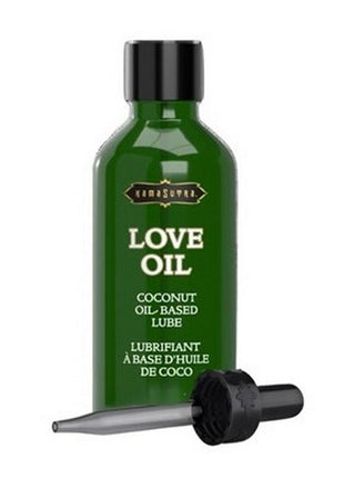Love Oil Coconut Based Lubricant .50oz Mini Bottle with Dropper
