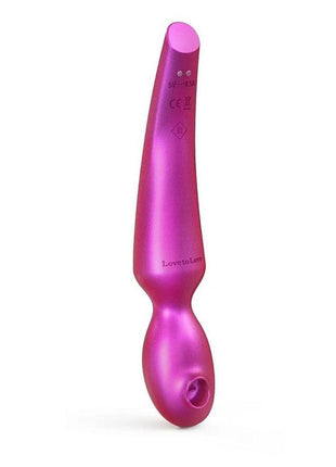 Love to Love Pleaser Silicone Rechargeable Clitoral Stimulator - Iridescent - Berry/Pink