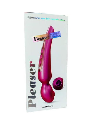 Love to Love Pleaser Silicone Rechargeable Clitoral Stimulator - Iridescent - Berry/Pink