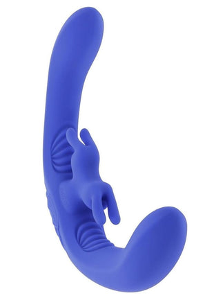 Lovebirds Rechargeable Silicone Dual Vibrator with Remote Control - Blue