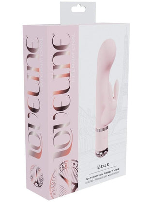 Loveline Belle 10 Function Silicone Rechargeable Rabbit Vibrator - Pink