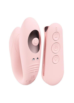 Loveline Charme Dual Motor Silicone Rechargeable Vibrator with Remote Control - Pink
