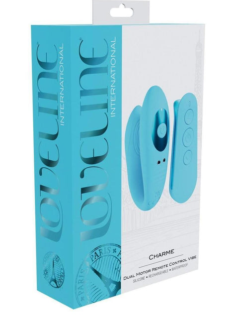 Loveline Charme Rechargeable Silicone Dual Motor Vibrator - Blue