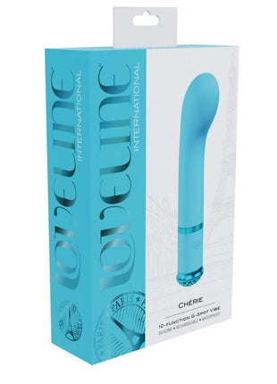 Loveline Cherie 10 Function G-Spot Silicone Rechargeable Vibrator - Blue