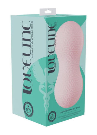 Loveline Comfortpulse 10 Function Vibrating Rechargeable Silicone Duo Massager - Pink