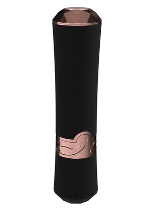 Loveline Dahlia 10 Function Silicone Lipstick Vibrator - Black/Red
