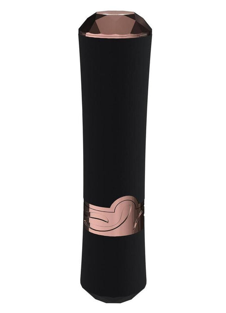 Loveline Dahlia 10 Function Silicone Lipstick Vibrator - Black/Red