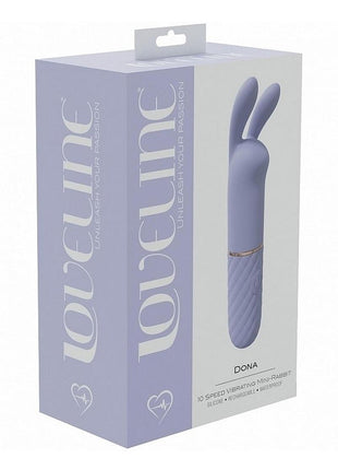 Loveline Dona Mini Rabbit Silicone Rechargeable Vibrator - Lavender/Purple