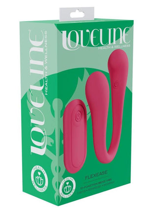 Loveline Flexease Bend 10 Function Rechargeable Silicone Vibrator - Pink
