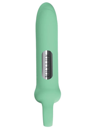 Loveline Harmony Loop Grip Vibe Ergonomic 10 Function Silicone Bullet Massager - Green