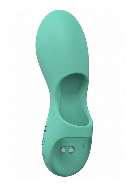 Loveline Joy Rechargeable Silicone Finger Vibrator - Green