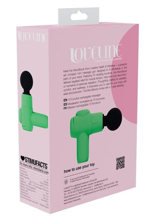 Loveline Microboost 10 Function Vibrating Rechargeable Silicone Massasger