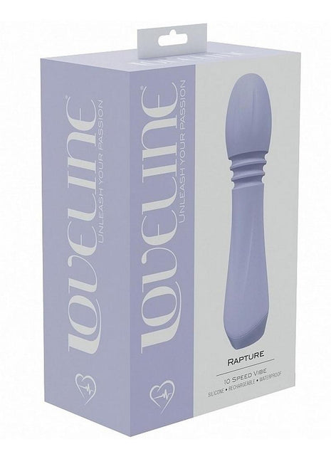 Loveline Rapture 10 Speed Silicone Rechargeable Vibrator - Lavender/Purple