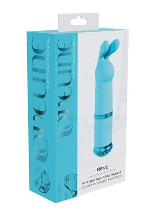 Loveline Reve 10 Function Silicone Rechargeable Mini Rabbit - Blue