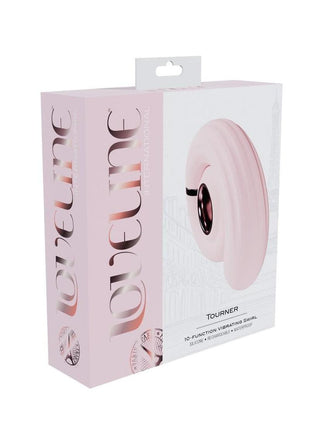 Loveline Tourner 10 Speed Silicone Rechargeable Vibrating Swirl Clitoral Stimulator - Pink