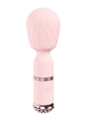 Loveline Velour 10 Function Rechargeable Silicone Mini-Wand - Pink