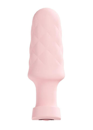 Loveline Velvet Silicone Rechargeable Vibrating Anal Plug with Remote