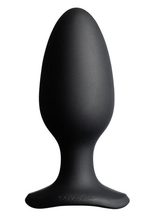 Lovense Hush 2 Rechargeable App Compatible Silicone Vibrating Anal Plug - Black - 2.25in