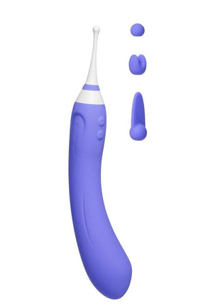 Lovense Hyphy Remote Controlled Silicone Dual End Vibrator - Purple