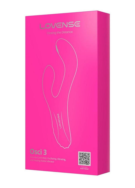 Lovense Osci 3 Rechargeable Silicone G-Spot Vibrator with Clitoral Stimulator - Pink